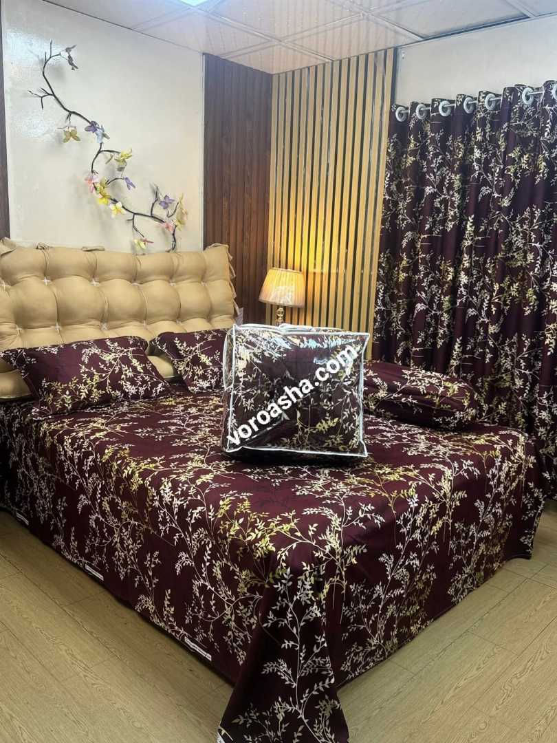 ৫ পিছ সেট প্রিমিয়াম কোয়ালিটি টুইল কটন ফেব্রিক্স কমফোর্টার-CF-77